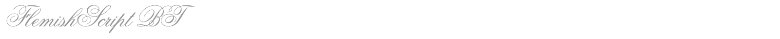 FlemishScript BT font preview